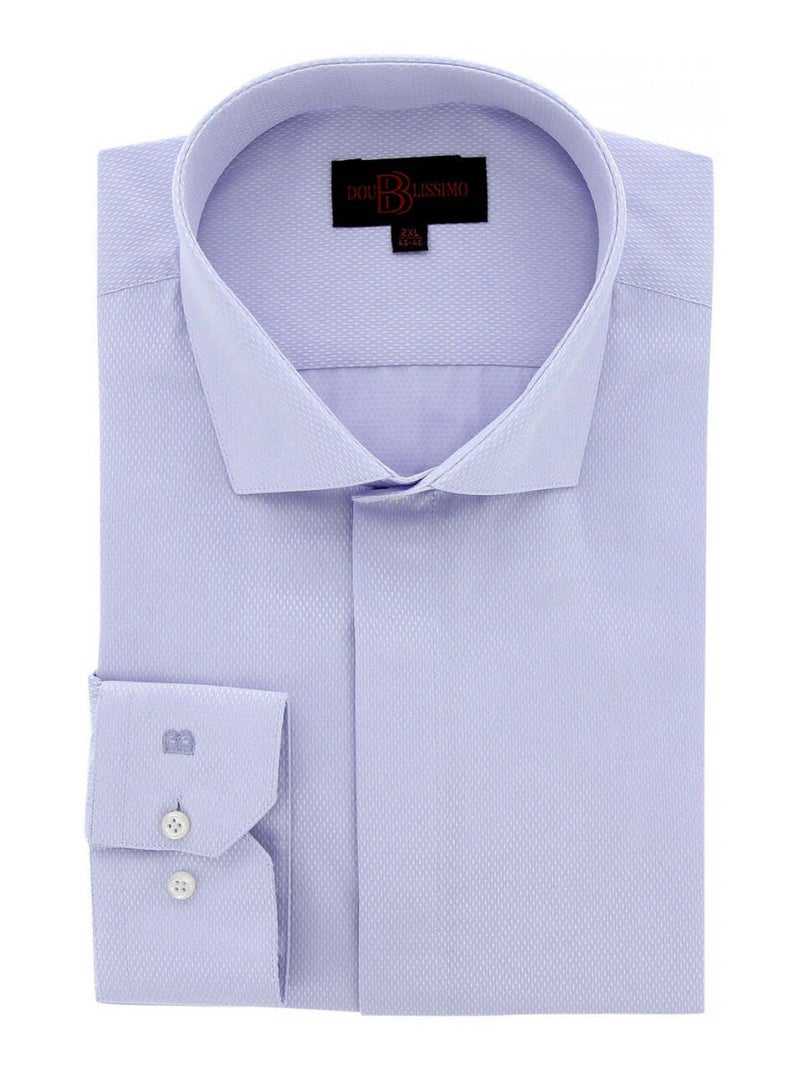 Chemise homme grande taille tissus premium armuré coupe droite ELGANZO Doublissimo Parme , 45,46 2XL Parme - Kiabi