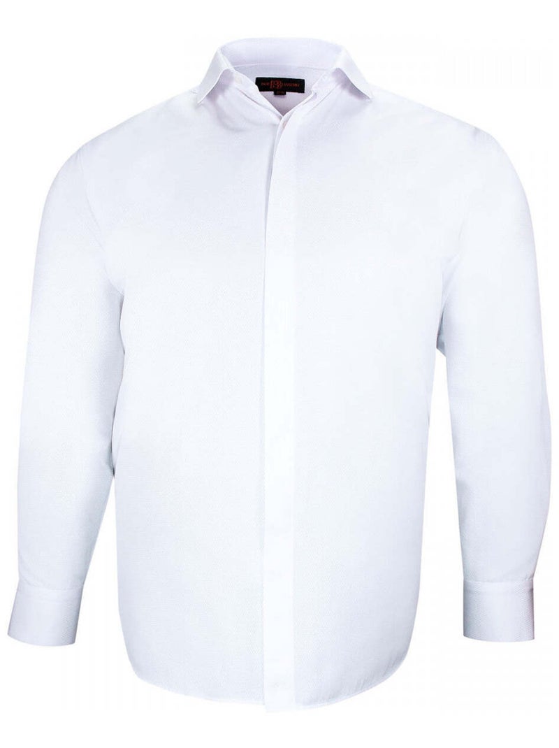 Chemise homme grande taille tissus premium armuré coupe droite ELGANZO Doublissimo Parme , 51,52 5XL Parme - Kiabi