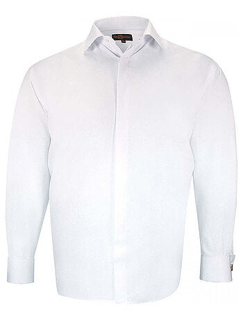 Chemise homme grande taille tissus premium armuré coupe droite NOZZE Doublissimo