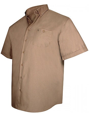 Chemise homme grande taille unie coupe droite BASIC Doublissimo
