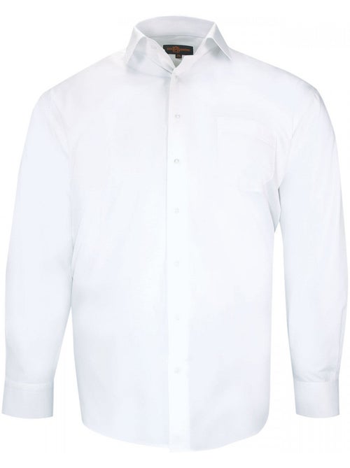 Chemise homme grande taille unie coupe droite LISIO Doublissimo - Kiabi Chemise homme grande taille unie coupe droite LISIO Doublissimo - Kiabi
