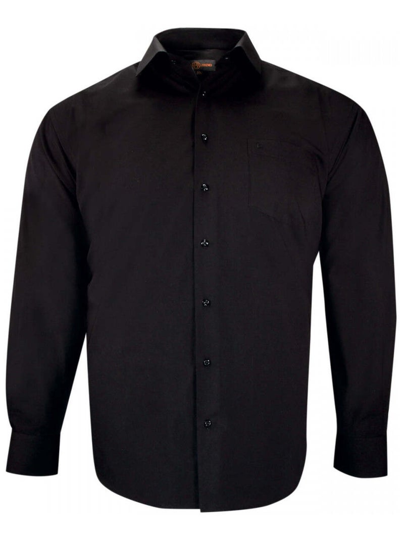 Chemise homme grande taille unie coupe droite LISIO Doublissimo Gris , 49,50 4XL Gris - Kiabi