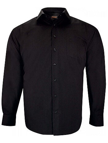 Chemise homme grande taille unie coupe droite LISIO Doublissimo Blanc , Blanc , 45,46 2XL