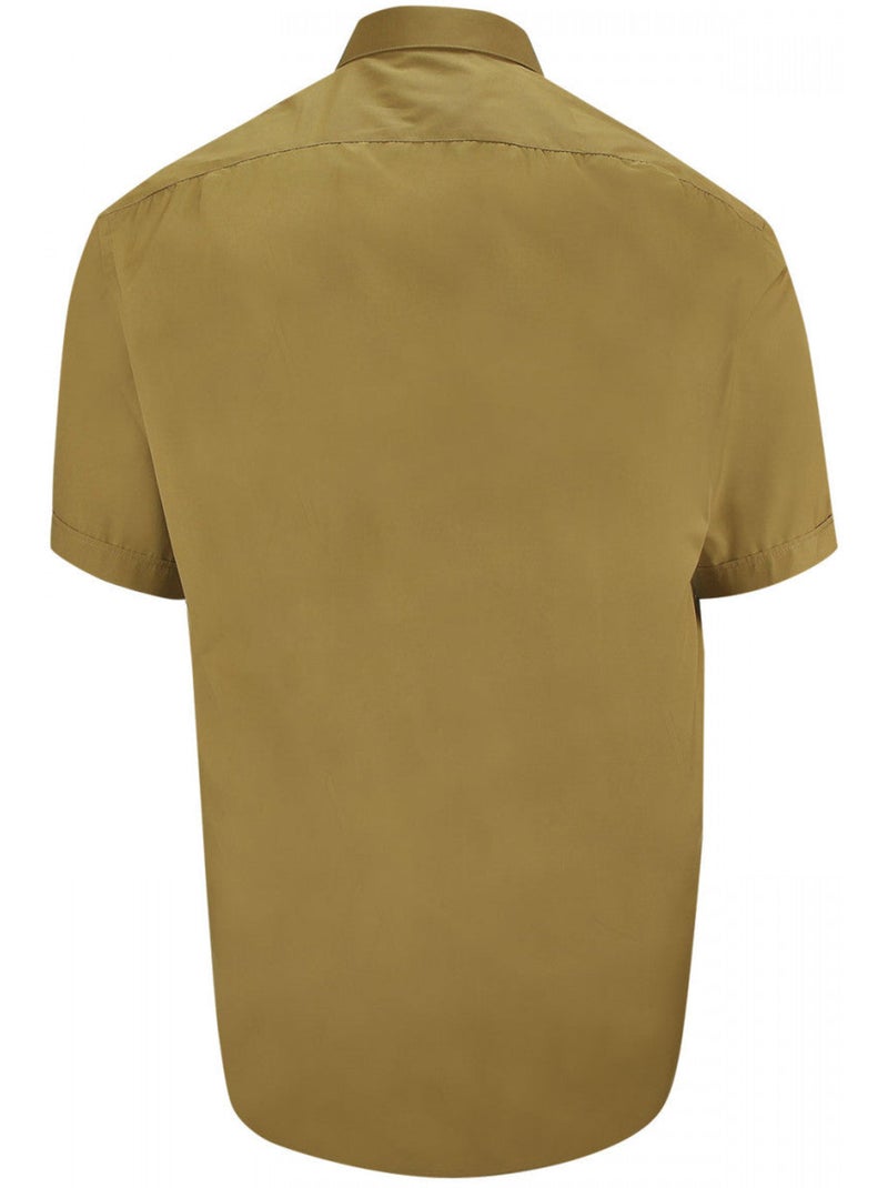 Chemise homme grande taille unie coupe droite PRIMINO Doublissimo Beige , 49,50 4XL Beige - Kiabi