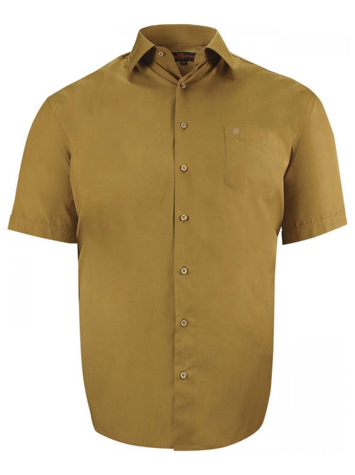 Chemise homme grande taille unie coupe droite PRIMINO Doublissimo Vert kaki , 49,50 4XL - Kiabi