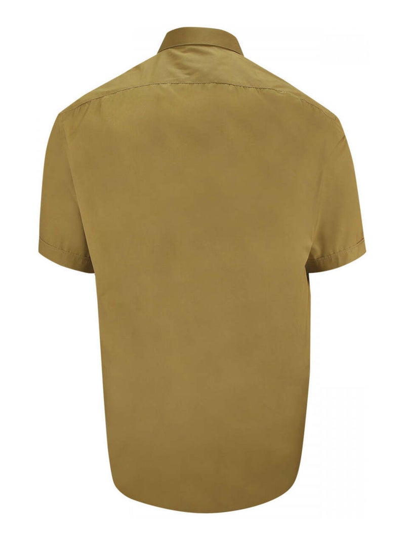 Chemise homme grande taille unie coupe droite PRIMINO Doublissimo Vert kaki , 49,50 4XL Vert kaki - Kiabi