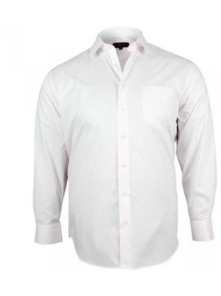 Chemise homme grande taille unie coupe droite SMART Doublissimo Rose , 53,54 6XL