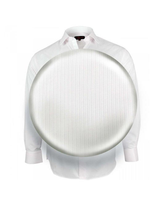 Chemise homme grande taille unie coupe droite SMART Doublissimo Rose , 53,54 6XL - Kiabi