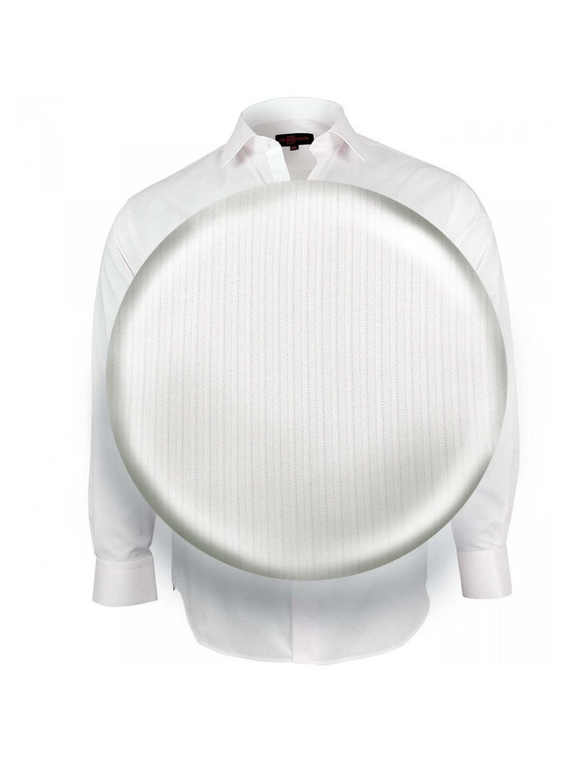 Chemise homme grande taille unie coupe droite SMART Doublissimo Rose - Kiabi