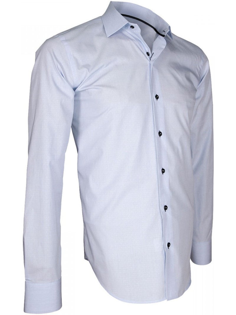 Chemise homme haut de gamme coupe cintrée BIAGI Emporio balzani Bleu - Kiabi