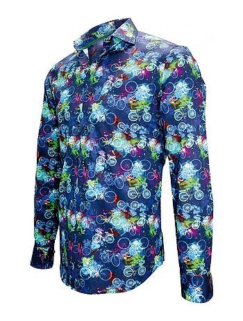 Chemise homme imprimée coupe cintrée BICYCLE Andrew Mac Allister