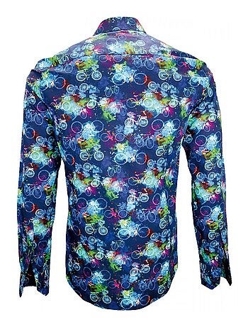 Chemise homme imprimée coupe cintrée BICYCLE Andrew Mac Allister