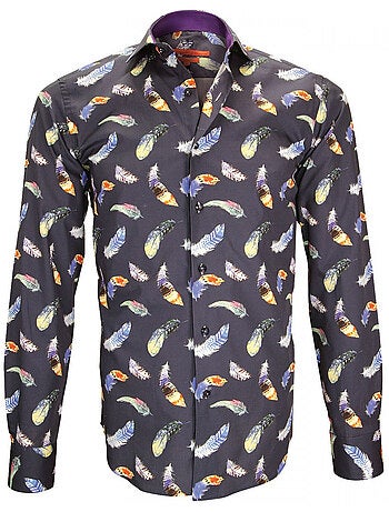Chemise homme imprimée coupe cintrée FEATHER Andrew Mac Allister