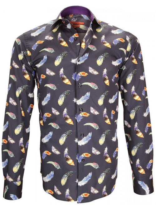 Chemise homme imprimée coupe cintrée FEATHER Andrew Mac Allister - Kiabi