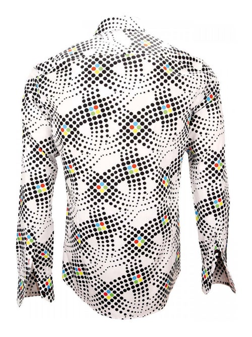 Chemise homme imprimée coupe cintrée GINGER Andrew Mac Allister Blanc , 38 - Kiabi