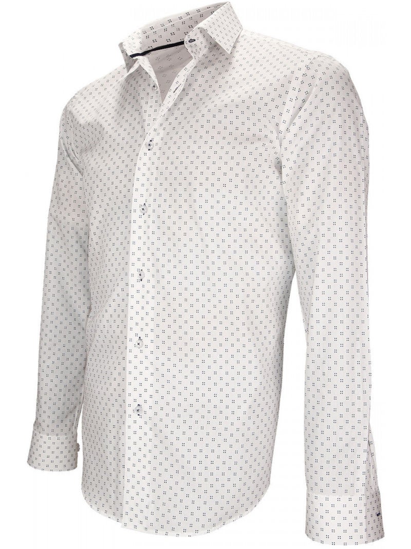 Chemise homme imprimée coupe cintrée KILBURNA Andrew Mac Allister Blanc , 40 Blanc - Kiabi