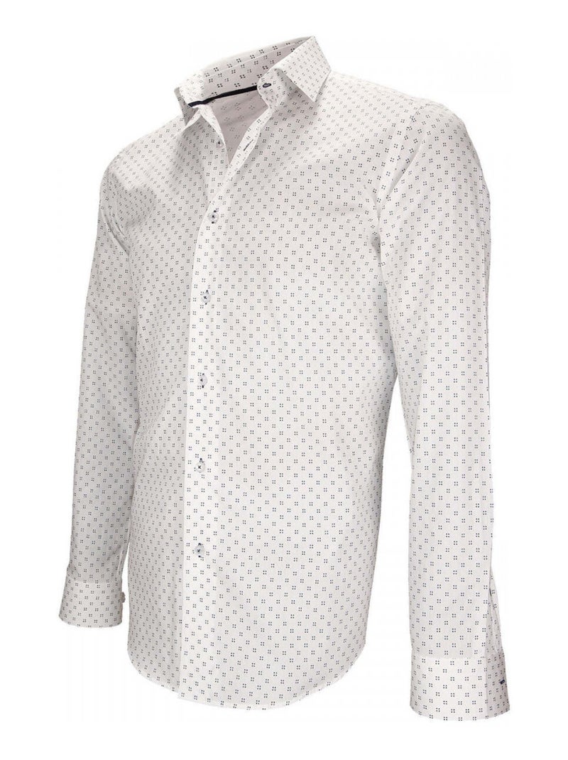 Chemise homme imprimée coupe cintrée KILBURNA Andrew Mac Allister Blanc , 45 Blanc - Kiabi