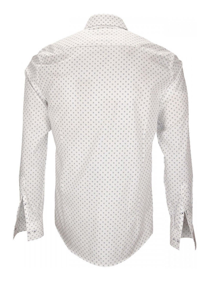 Chemise homme imprimée coupe cintrée KILBURNA Andrew Mac Allister Blanc , 45 Blanc - Kiabi