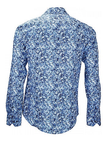 Chemise homme imprimée coupe cintrée LECCE Emporio balzani Blanc , 41