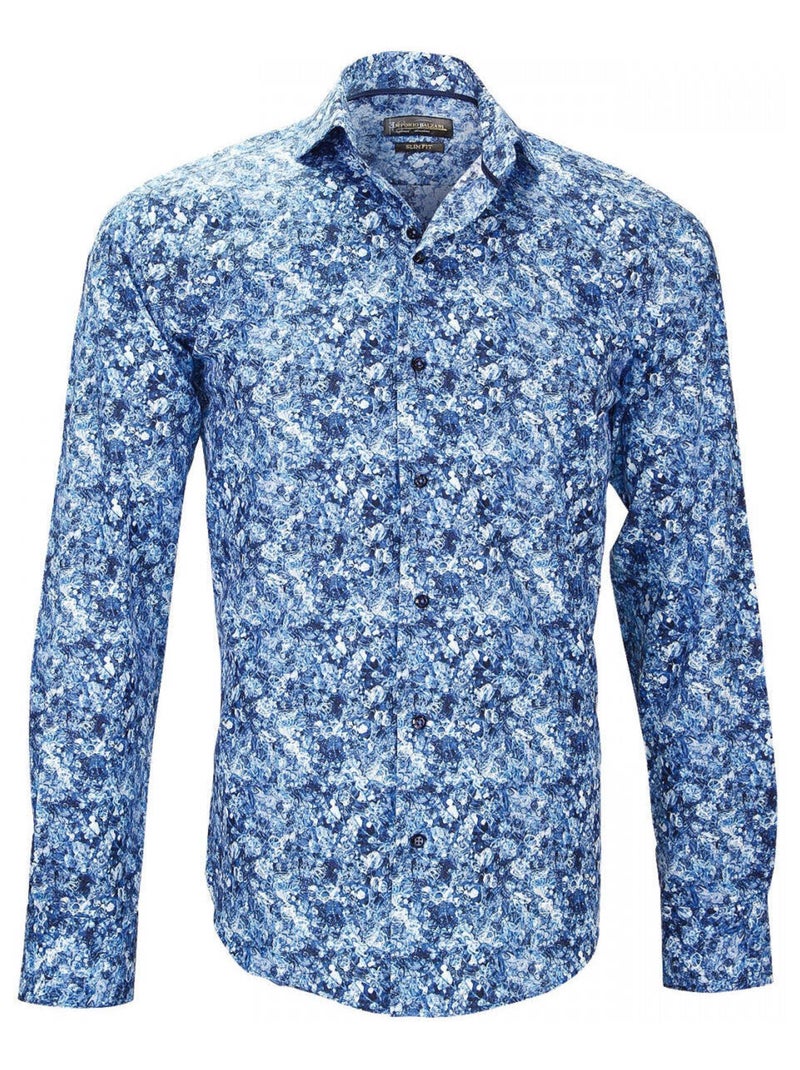 Chemise homme imprimée coupe cintrée LECCE Emporio balzani Blanc , 41 Blanc - Kiabi