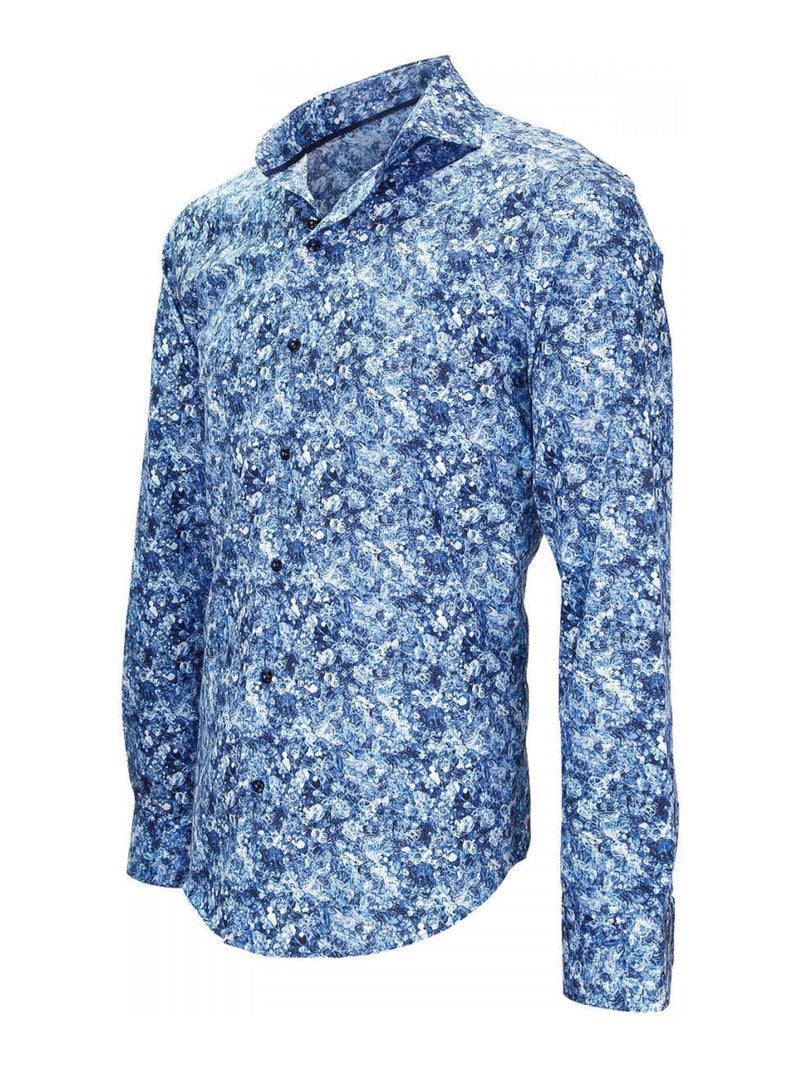 Chemise homme imprimée coupe cintrée LECCE Emporio balzani Blanc , 41 Blanc - Kiabi