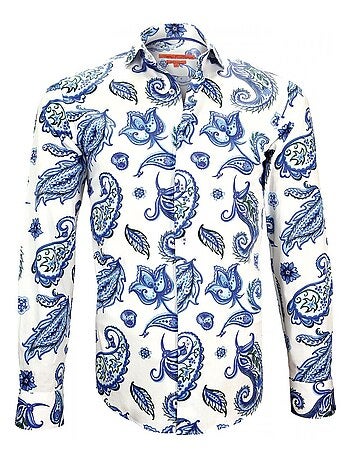 Chemise homme imprimée coupe cintrée PAYSLEY Andrew Mac Allister