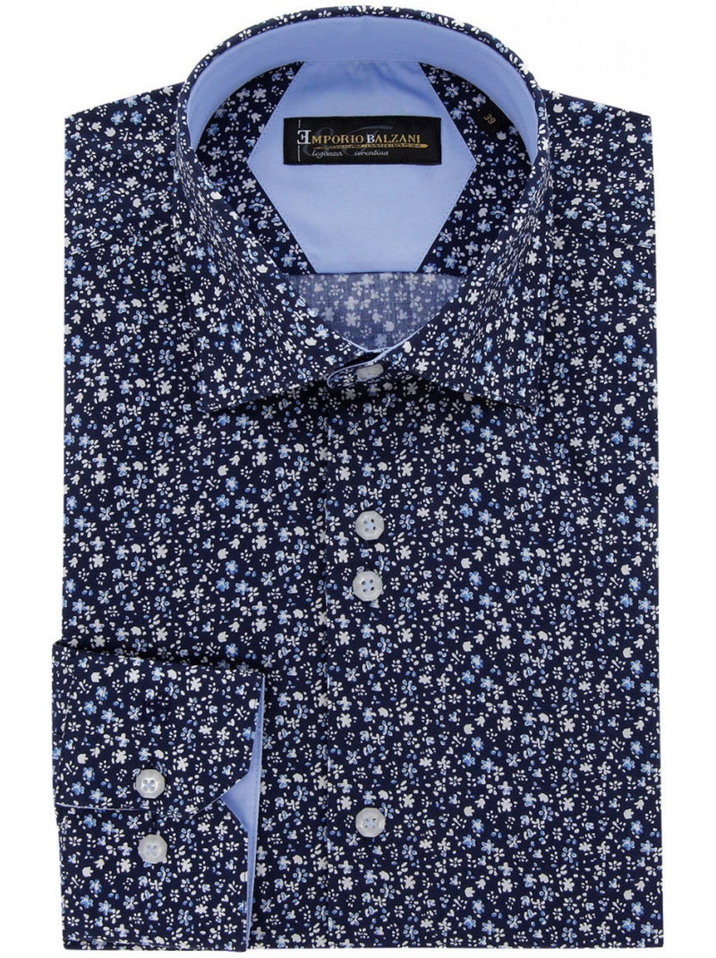 Chemise homme imprimée coupe droite STAMPA Emporio balzani Blanc , 39 Blanc - Kiabi