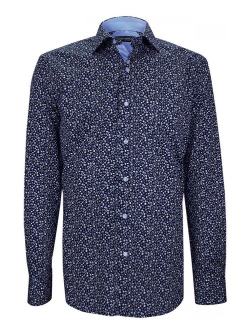 Chemise homme imprimée coupe droite STAMPA Emporio balzani Bleu , 42 - Kiabi