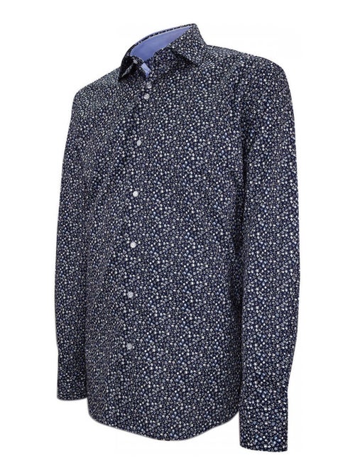 Chemise homme imprimée coupe droite STAMPA Emporio balzani Bleu , 42 - Kiabi