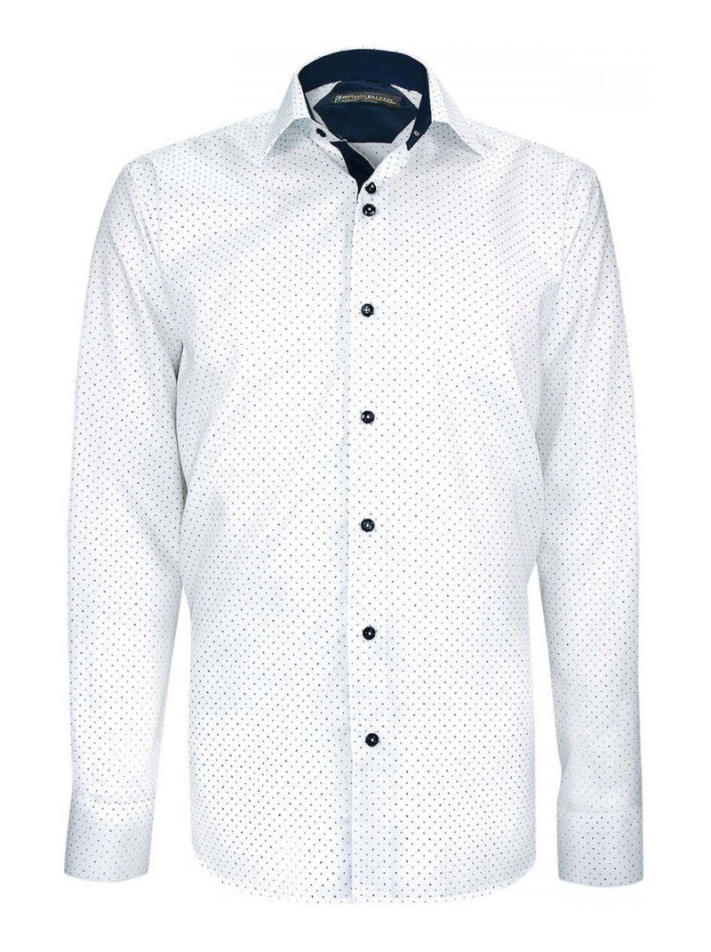Chemise homme imprimée coupe droite STAMPA Emporio balzani Bleu , 42 Bleu - Kiabi