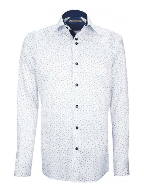 Chemise homme imprimée coupe droite STAMPA2 Emporio balzani Blanc , 40 - Kiabi