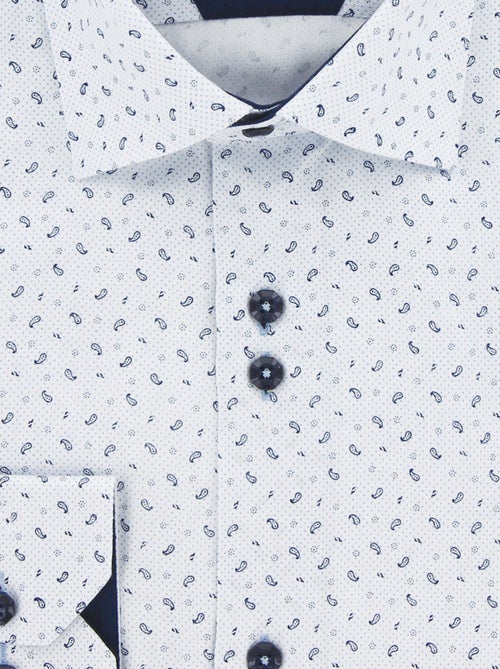 Chemise homme imprimée coupe droite STAMPA2 Emporio balzani Blanc , 40 - Kiabi