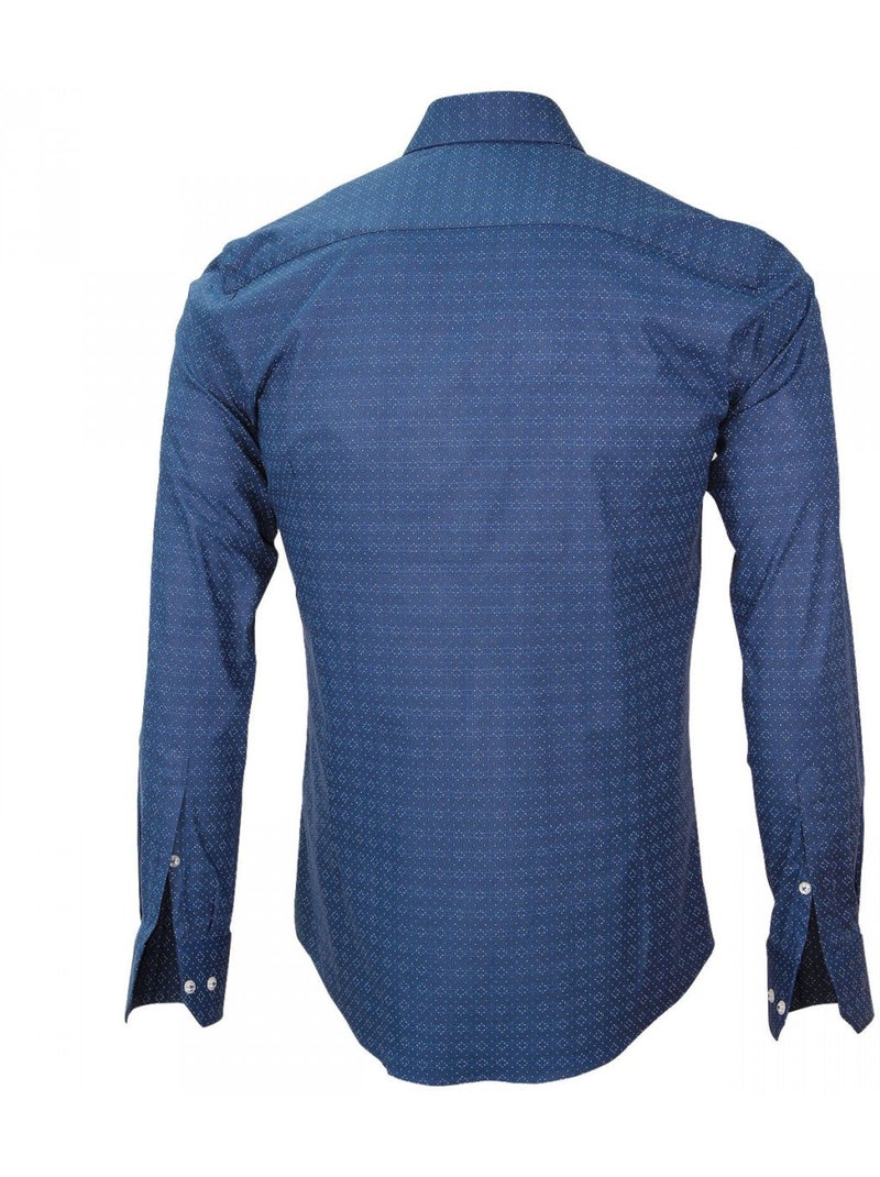 Chemise homme Italienne coupe cintrée CAVOUR Emporio balzani Bleu - Kiabi