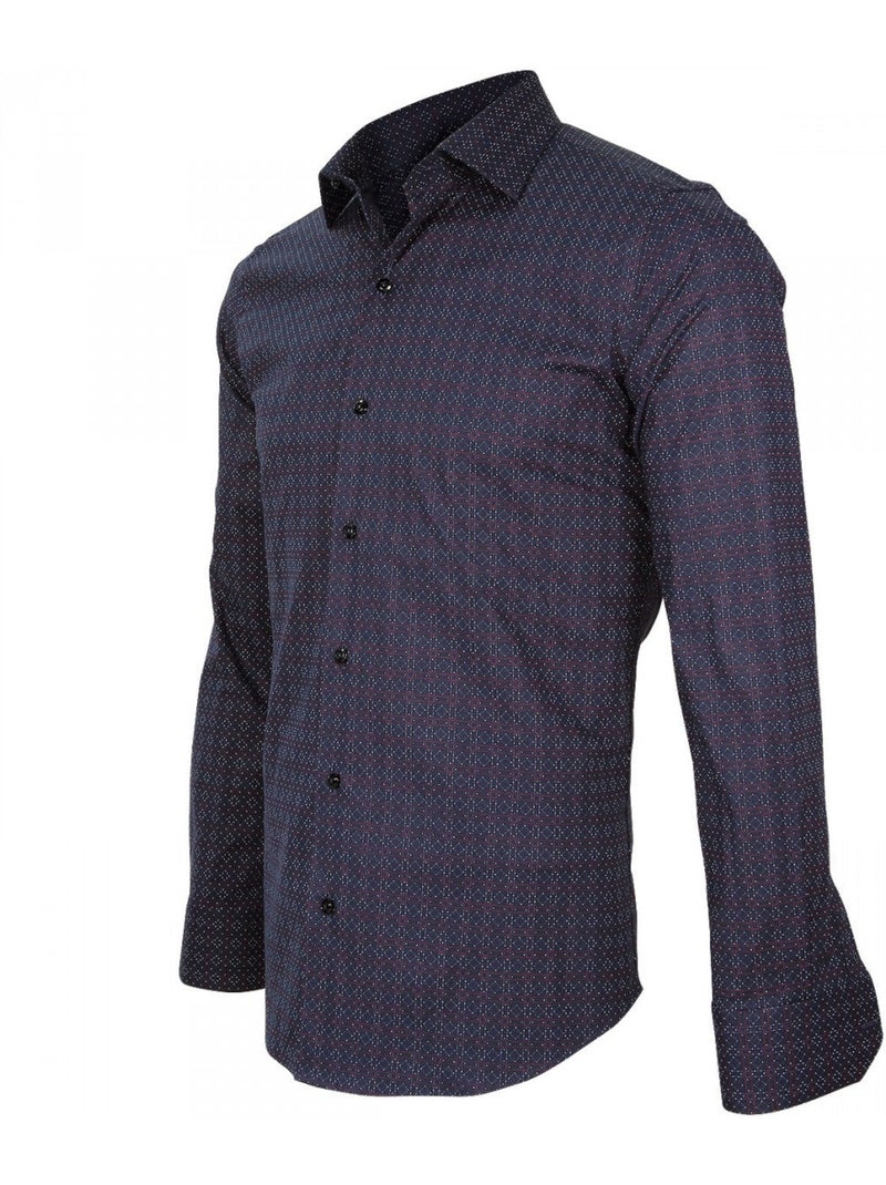 Chemise homme Italienne coupe cintrée CAVOUR Emporio balzani Bleu - Kiabi