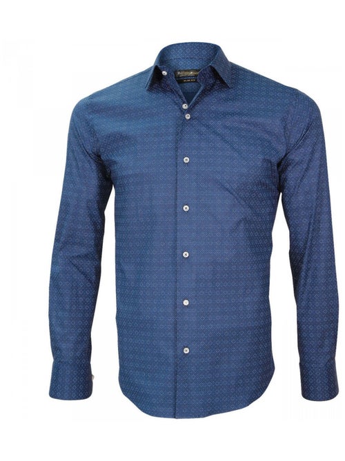 Chemise homme Italienne coupe cintrée CAVOUR Emporio balzani Bleu , Rouge , 43 - Kiabi