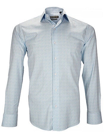 Chemise homme liberty coupe cintrée AGRIGENTE Emporio balzani Bleu , 45