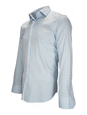Chemise homme liberty coupe cintrée AGRIGENTE Emporio balzani Bleu , 45