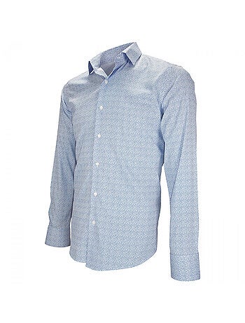 Chemise homme liberty coupe cintrée AGRIGENTE Emporio balzani Bleu , 45