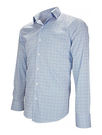 Chemise homme liberty coupe cintrée AGRIGENTE Emporio balzani Bleu , 45