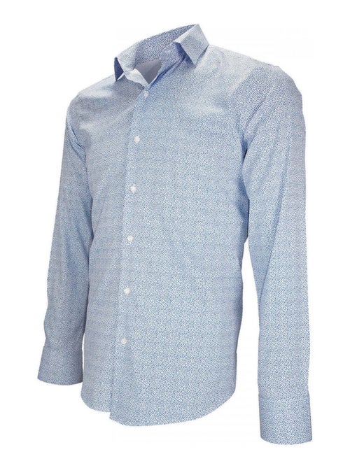 Chemise homme liberty coupe cintrée AGRIGENTE Emporio balzani Bleu , 45 - Kiabi