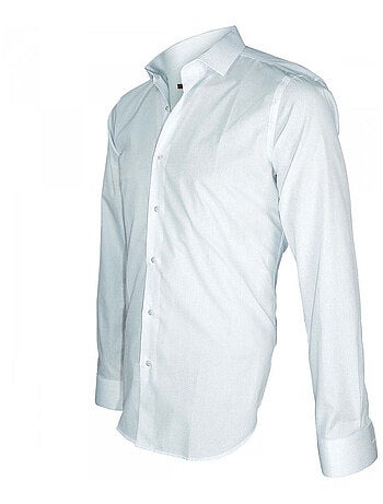 Chemise homme liberty coupe cintrée EVERTON Andrew Mac Allister Blanc , 44