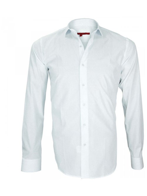 Chemise homme liberty coupe cintrée EVERTON Andrew Mac Allister Blanc , 44 - Kiabi