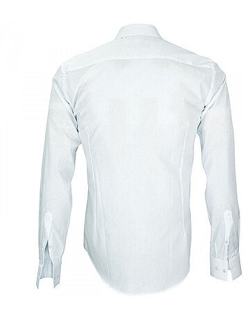Chemise homme liberty coupe cintrée EVERTON Andrew Mac Allister Blanc , 45