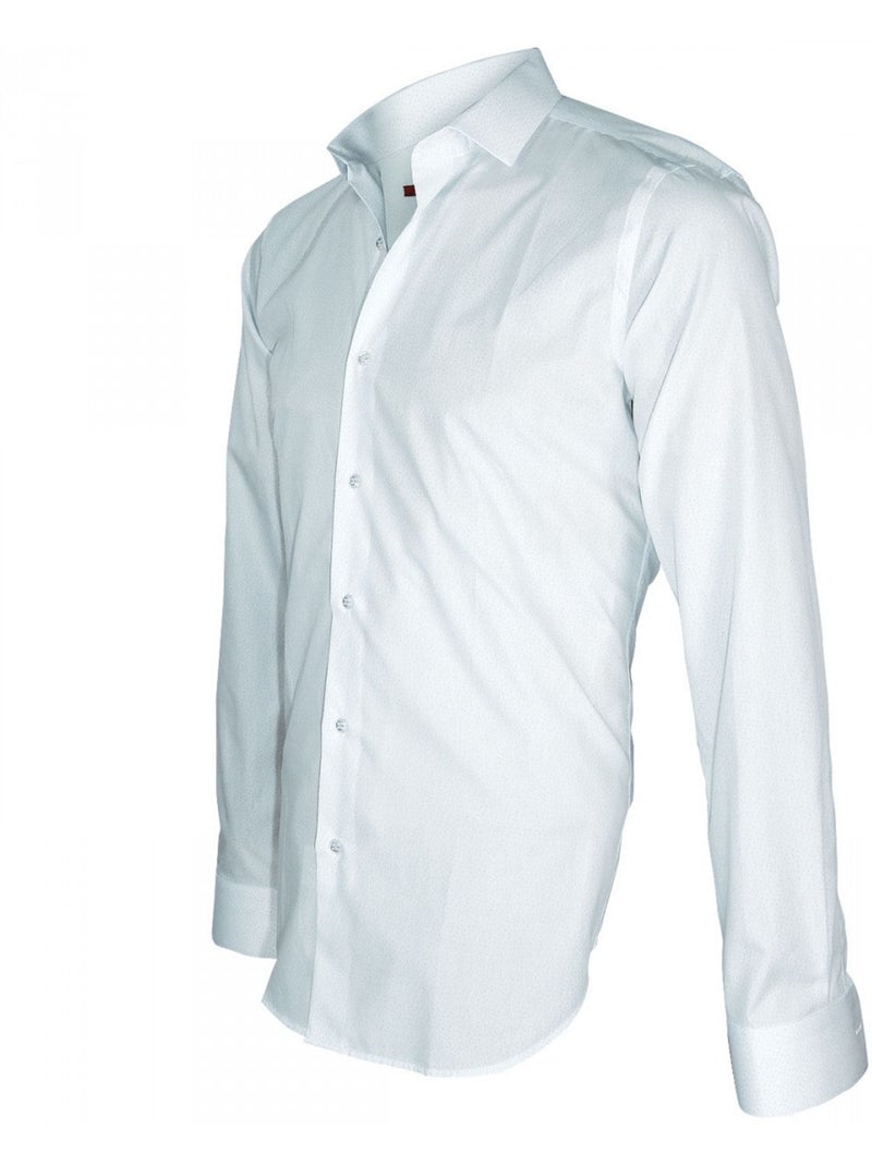 Chemise homme liberty coupe cintrée EVERTON Andrew Mac Allister Blanc , 45 Blanc - Kiabi