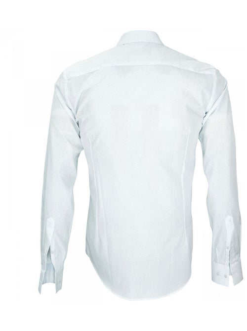 Chemise homme liberty coupe cintrée EVERTON Andrew Mac Allister Bleu , 45 - Kiabi