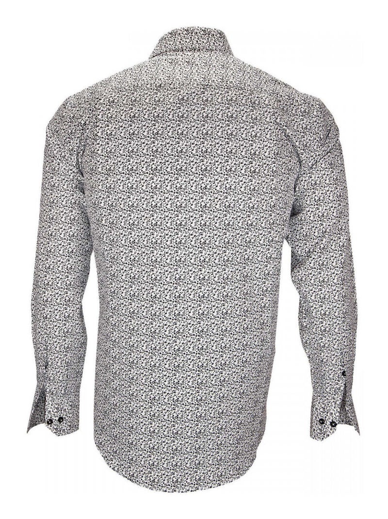 Chemise homme liberty coupe cintrée GREENWICH Andrew Mac Allister Blanc Bleu - Kiabi