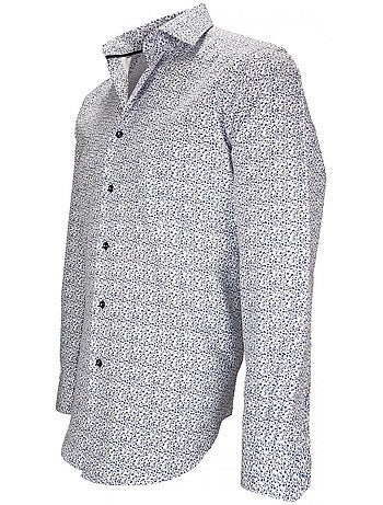 Chemise homme liberty coupe cintrée GREENWICH Andrew Mac Allister Blanc , Rouge , 43