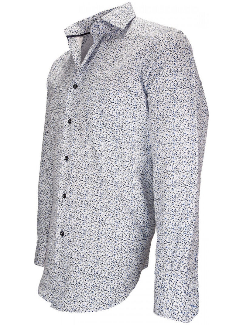Chemise homme liberty coupe cintrée GREENWICH Andrew Mac Allister Blanc Rouge Bleu - Kiabi