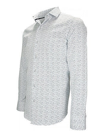 Chemise homme liberty coupe cintrée SANGIOVESE Emporio balzani Bordeaux , 43