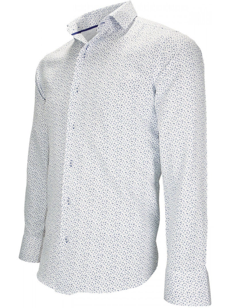 Chemise homme liberty coupe cintrée SANGIOVESE Emporio balzani Bleu - Kiabi